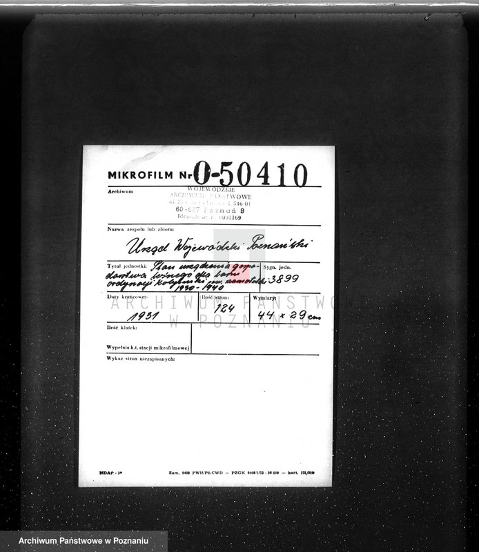 Obraz 2 z jednostki "Plan urządzenia gospodarstwa leśnego dla lasu ordynacji Kobylniki powiat szamotulski 1930-1940"