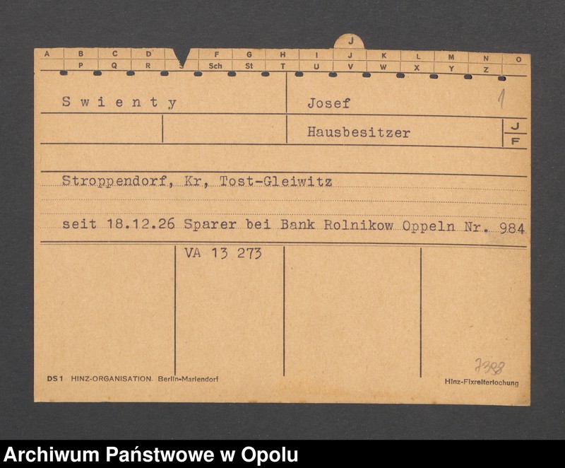 Obraz 3 z jednostki "[Swienty Josef, Stroppendorf]"