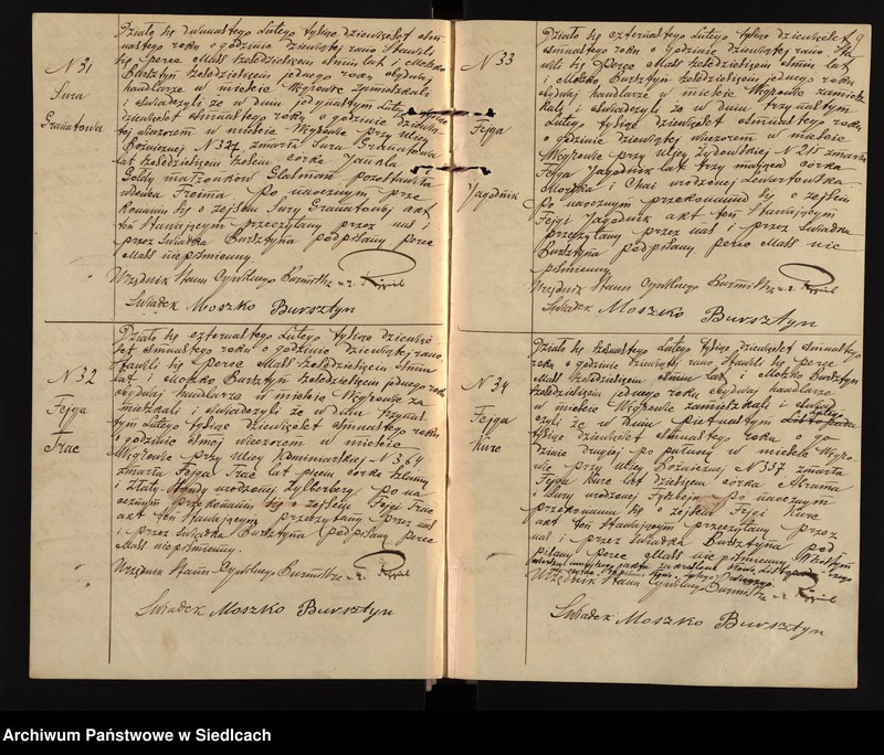 image.from.unit.number "Księga aktów zgonów wyznania mojżeszowego "