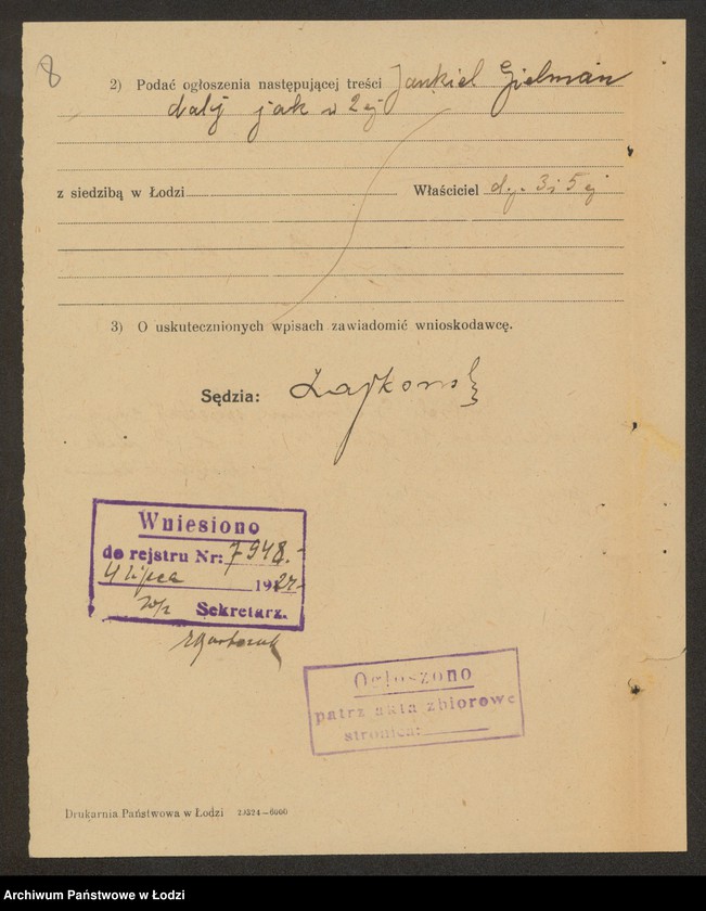 Obraz 10 z jednostki "Jankiel Gielman- sprzedaż żelaza"