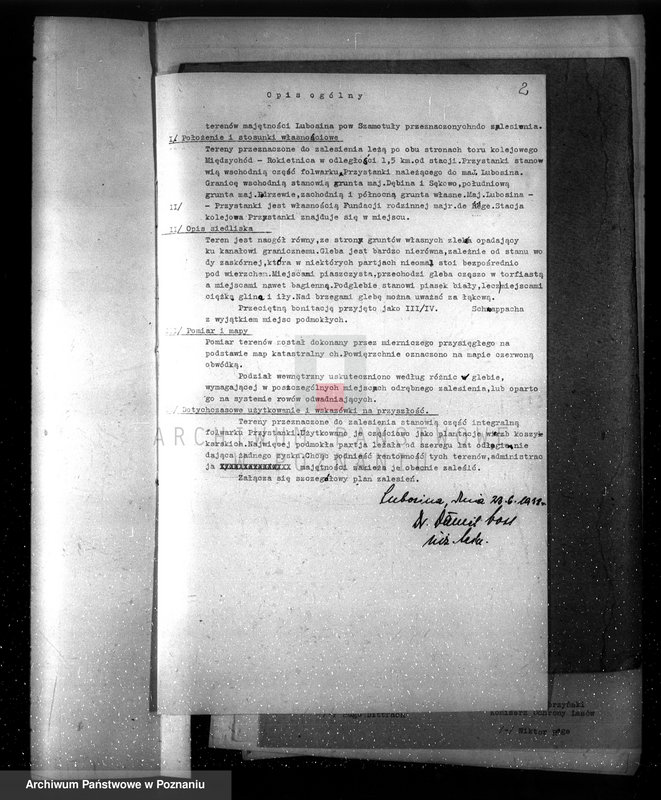 image.from.unit.number "Plan urządzenia gospodarstwa leśnego dla lasu majętności Lubosina powiat szamotulski 1938-1948"