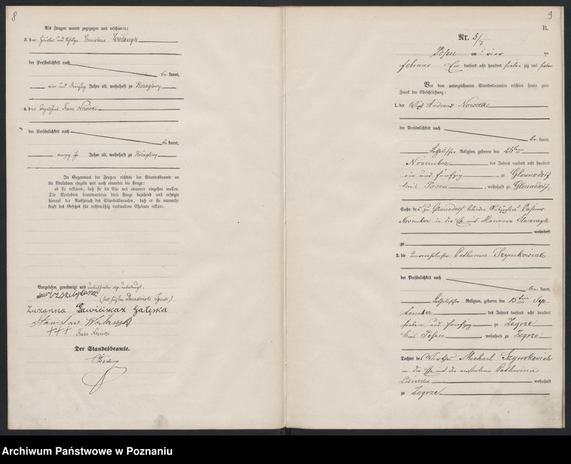 Obraz 7 z jednostki "Księga małżeństw"