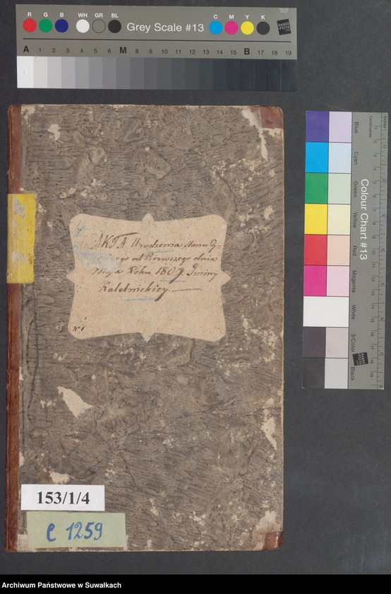 image.from.unit.number "Akta Urodzenia Stanu Cywilnego od pierwszego Maja Roku 1809 Gminy Kaletnickiey"