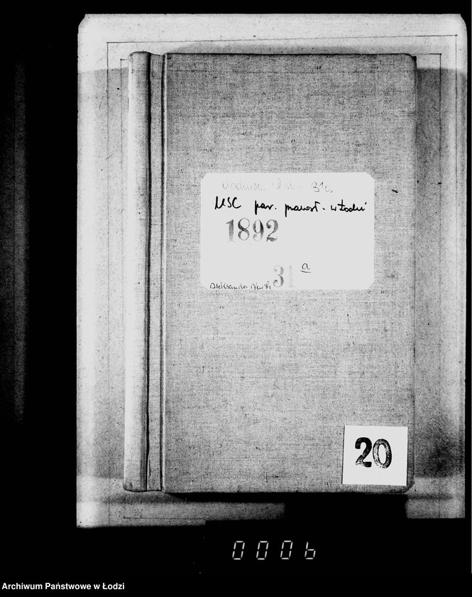 Obraz 4 z jednostki "Księga metrykalna aktów urodzeń, małżeństw i zgonów"