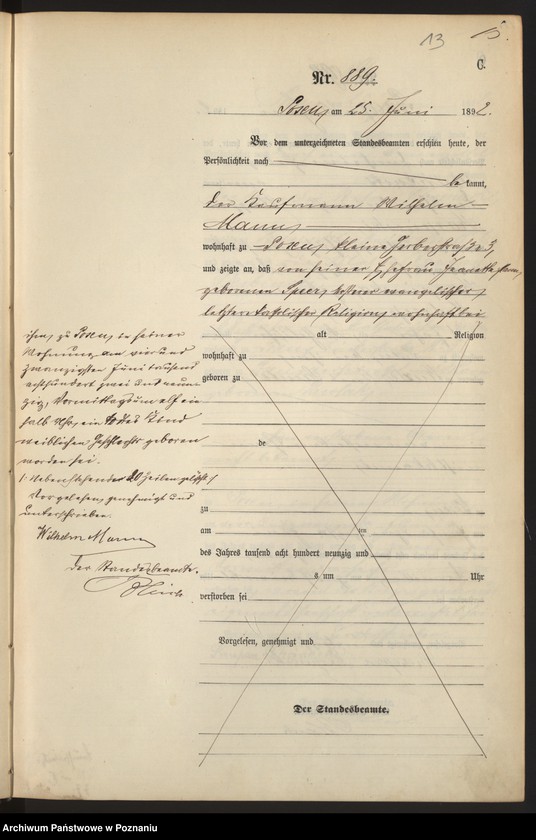 Obraz 16 z jednostki "Księga zgonów t. III"