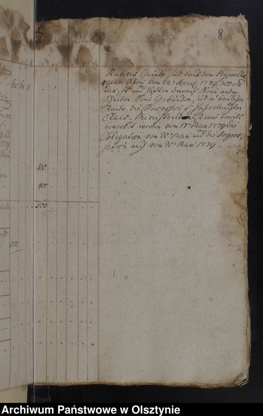 image.from.unit.number "Jahr Kirchen Rechnung der Kirchen zu Kruklanken aller Einnahme und Ausgabe wie auch Bau-Rechnung"