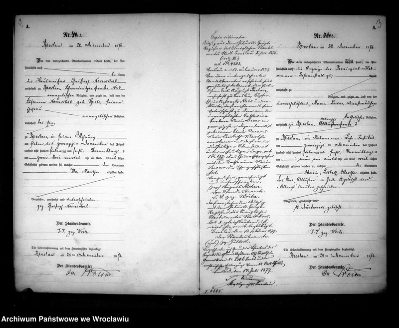 image.from.unit.number "Geburts-Neben-Register Breslau I 1876 Band 9"