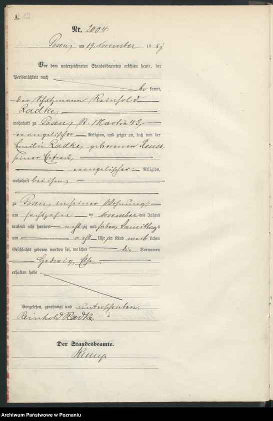 Obraz 15 z jednostki "Księga urodzeń t. V"