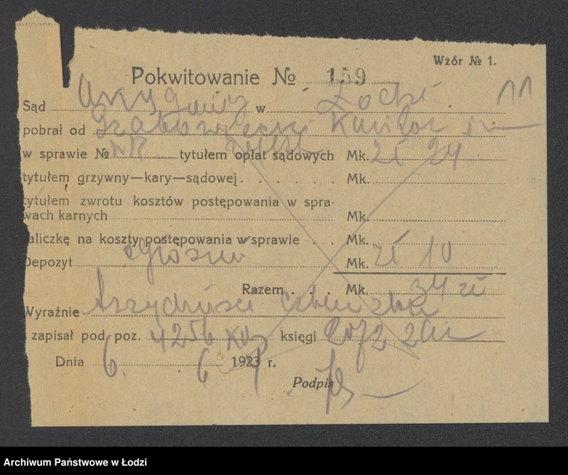 Obraz 13 z jednostki "Grabowiecki, Kantor o Rundberg – sprzedaż towarów włókienniczych"