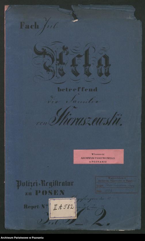 Obraz 2 z jednostki "A. betr. die Familie von Skoraszewski"