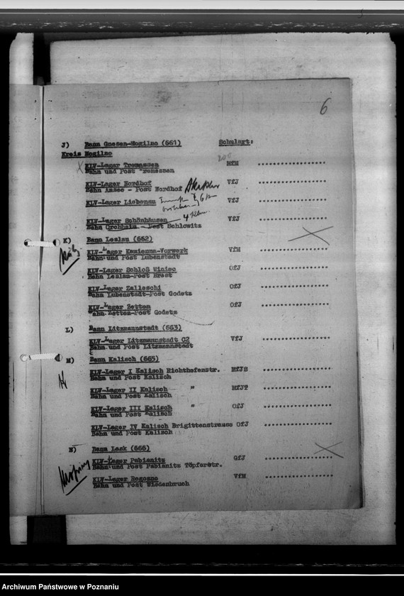 Obraz 10 z jednostki "K L V - Lager. Fortlaufende Liste"