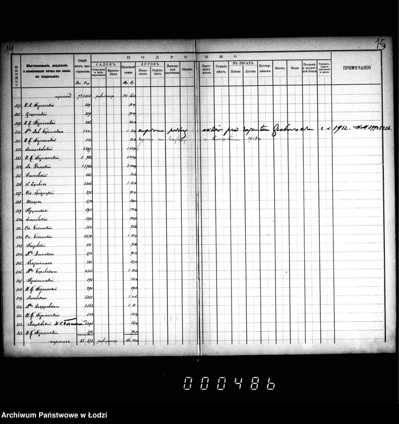 Obraz 18 z jednostki "Meževoj reestr goroda Lodzi"