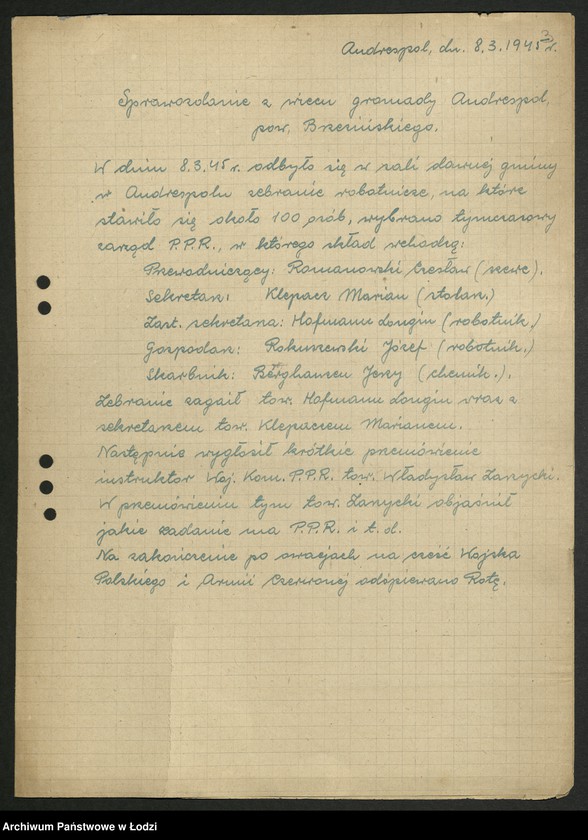 Obraz 4 z jednostki "Sprawozdania [i protokoły] z przeprowadzonych wieców [z załącznikami]"