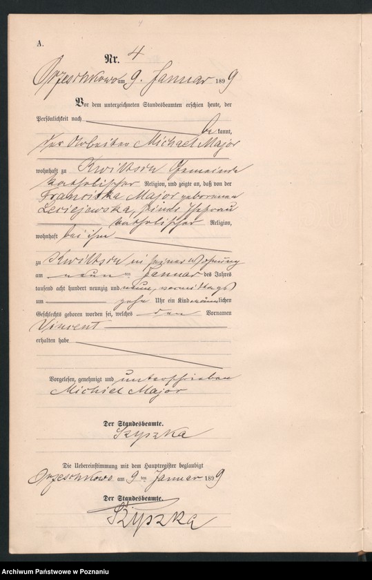 Obraz 7 z jednostki "Księga urodzeń"