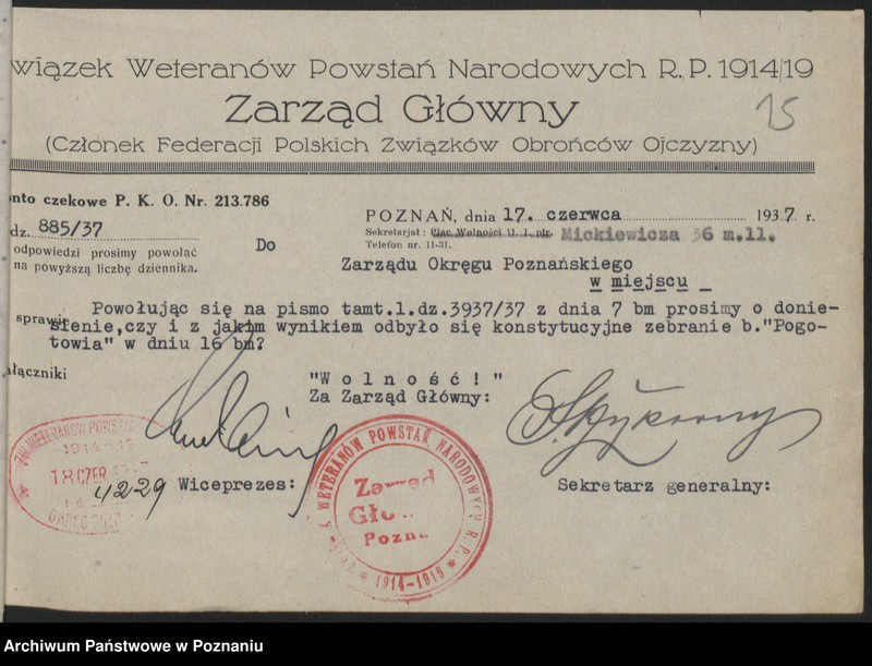 image.from.unit.number "Poznań - akta koła Pogotowiaków."