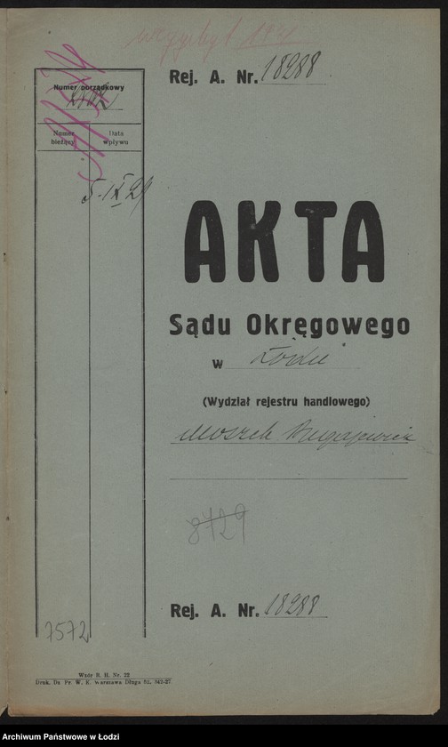 Obraz 2 z jednostki "Moszek Bugajewicz – drobna sprzedaż materiałów piśmiennych i galanterii"