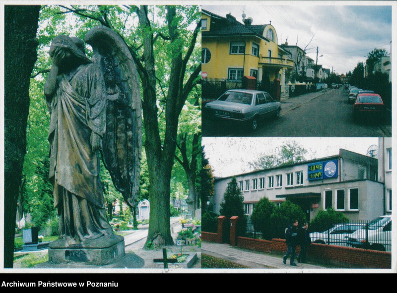 Obraz 1 z jednostki "Poznań - rzeźba z zabytkowego cmentarza przy ul. Nowina, ul. Radosna, Instytut Meteorologii i Gospodarki Wodnej przy ul. Dąbrowskiego"