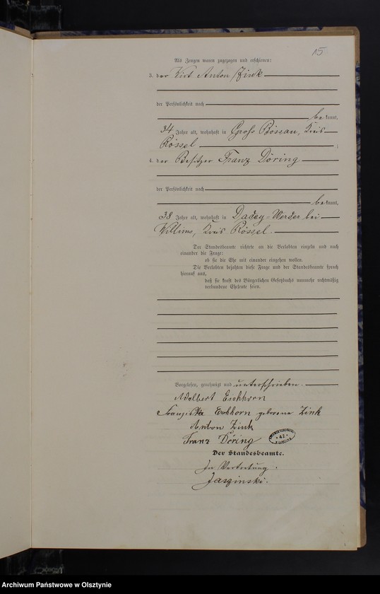 image.from.unit.number "Heiraths-Haupt-Register Nr 1 - 25"