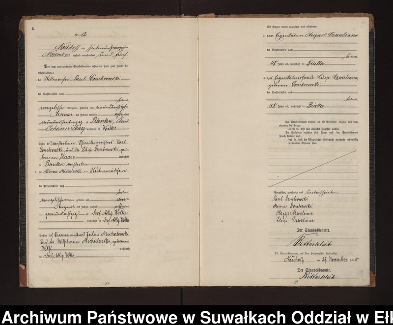 image.from.unit.number "Heirats-Neben-Register des Preussischen Standes-Amtes Neuhoff Kreis Loetzen"