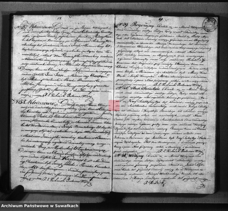 image.from.unit.number "Księga duplikat parafii Wiżajny z roku 1844"