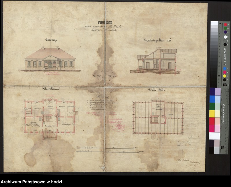 Obraz 1 z jednostki "Projekt domu murowanego dla Urzędu Leśnego Nowahuta"