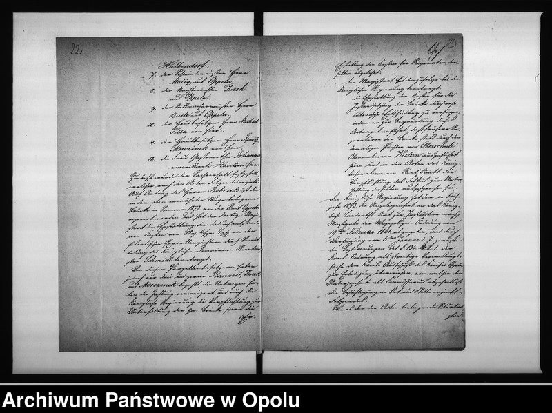 Obraz 19 z jednostki "Acta des Magistrats zu Oppeln betreffend die kleine Brücke im Wege nach dem Domainen Vorwerk Oberschale"