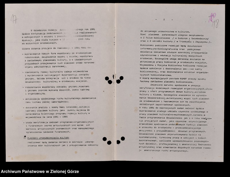 image.from.unit.number "Protokóły z posiedzeń Komisji Wychowania, Oświaty i Kultury Wojewódzkiej Rady Narodowej w Zielonej Górze; Nr 7 - 11"