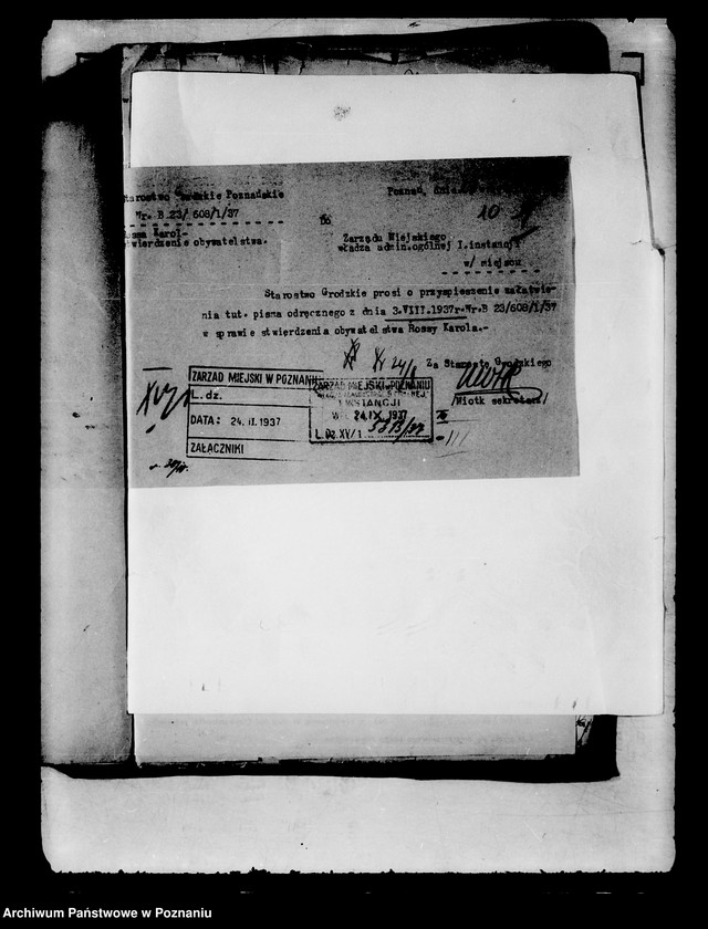 Obraz 14 z jednostki "Karol Rossa /sprawa obywatelstwa/"