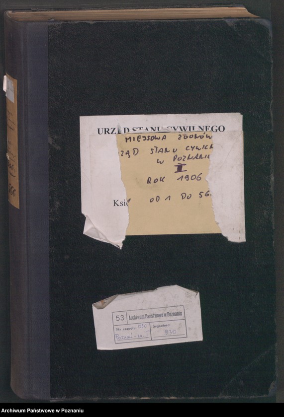 Obraz 2 z jednostki "Księga miejscowa zgonów tom I"