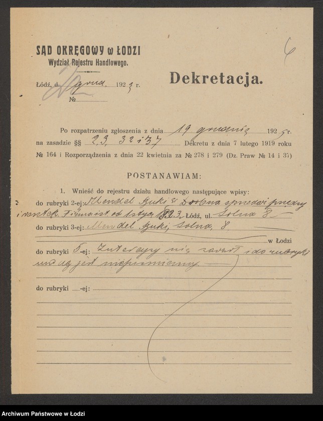 Obraz 8 z jednostki "Mendel Buki – sprzedaż wełny i bawełny"