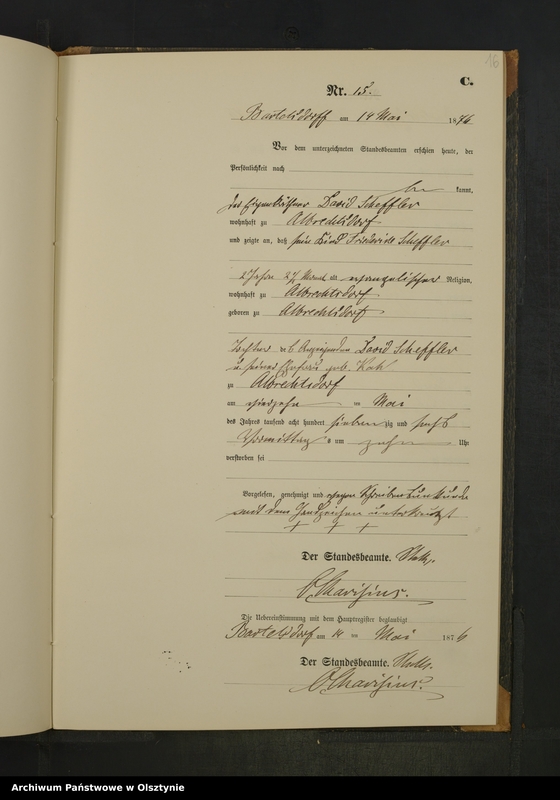 image.from.unit.number "Sterbe-Neben-Register Nr 1 - 46"