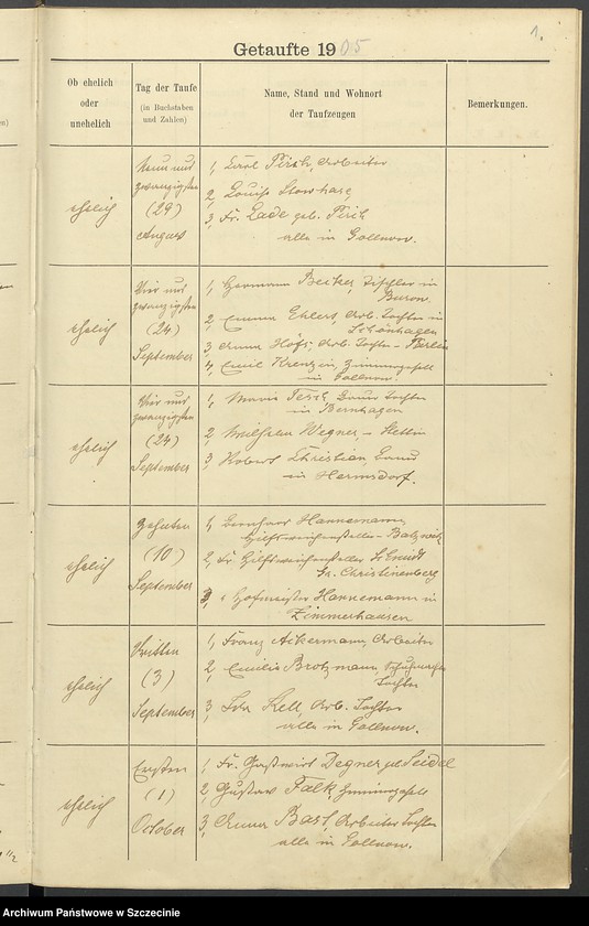 image.from.unit.number "Taufregister Gollnow. St. Katharinen-Kirchengemeinde."