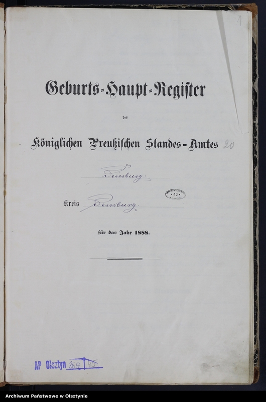 image.from.unit.number "Geburts-Haupt-Register,Tom III,Nr 233 - 301"