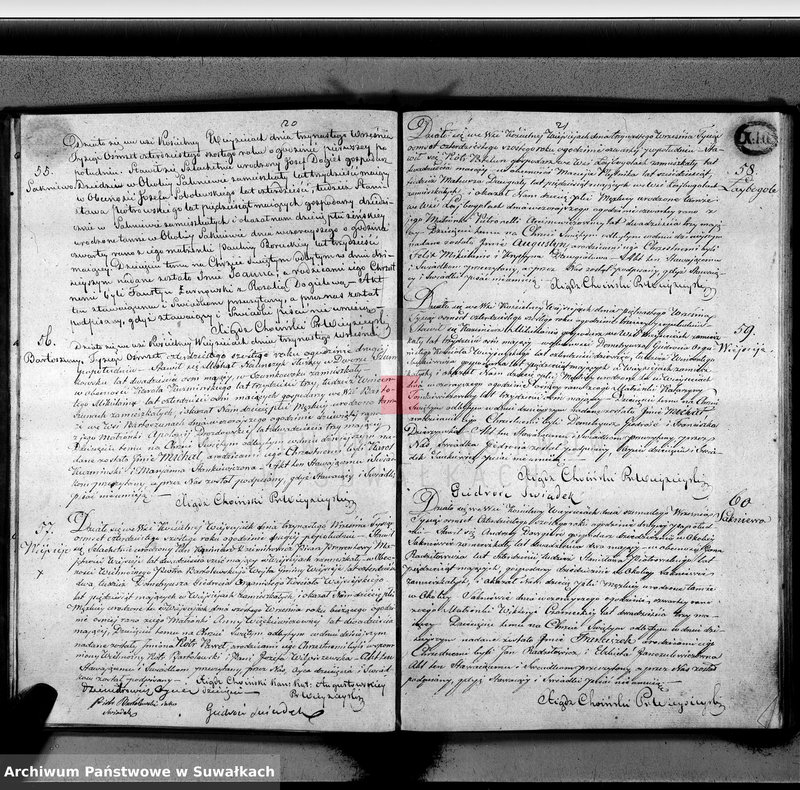 image.from.unit.number "Duplikat aktów urodzenia, zaślubienia i zejścia parafii wieysieyskiey z roku 1846"