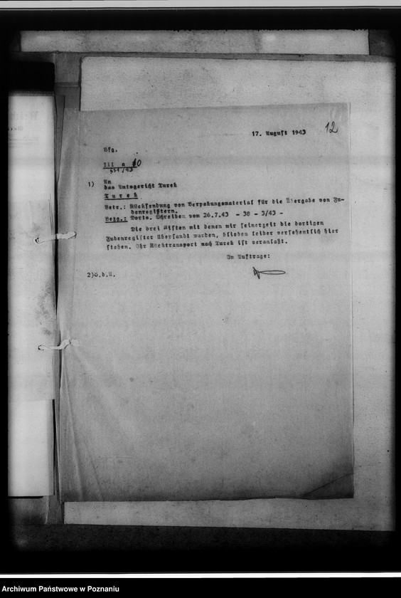 Obraz 16 z jednostki "Register der Juden, Dissidenten und Kirchenbuchduplikate, Pfarrarchive und Kirchenbücher [dotyczy terenu województwa łódzkiego]"