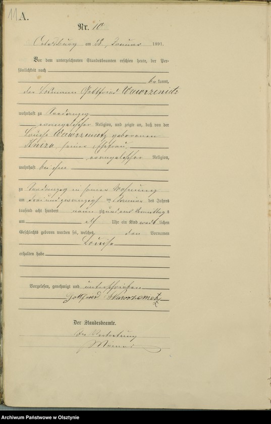 image.from.unit.number "Geburts-Haupt-Register Nr 1 - 99"