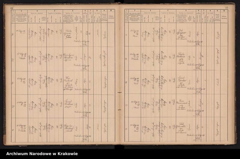 image.from.unit.number "Księga obejmująca wpisy wypadków śmierci Izraelitów w okręgu metrykalnym Krakowskim na rok 1891"