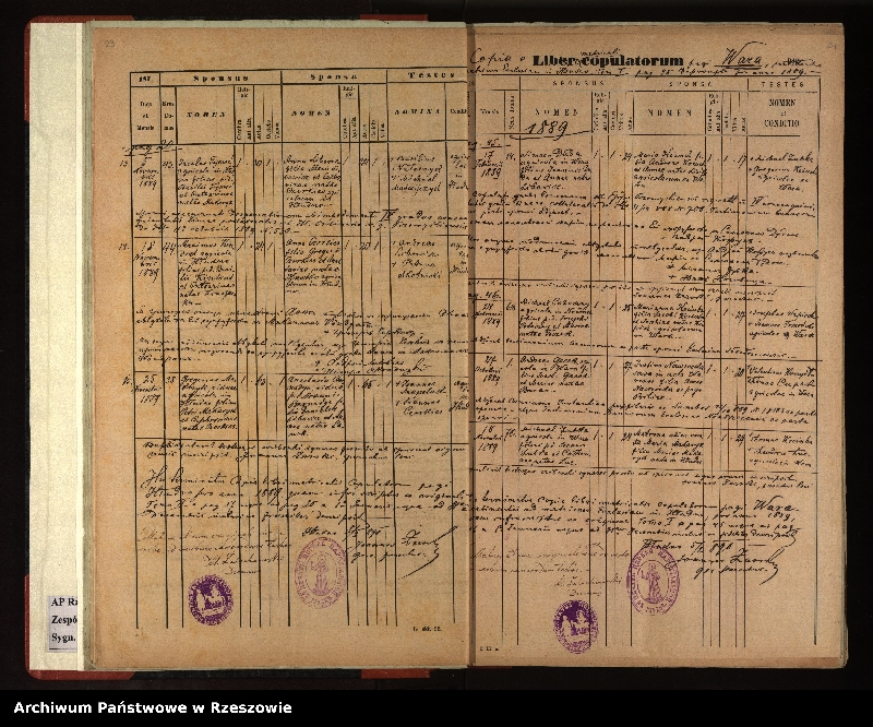 image.from.unit.number "Księga urodzeń, małżeństw i zgonów dla miejscowości Hłudno i Wara"