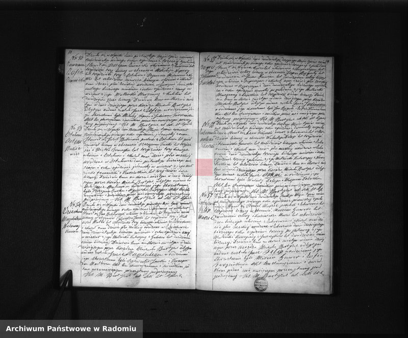 image.from.unit.number "Duplikat akt Urodzonych, Zaślubionych i Zmarłych Parafij Wysoka spisanych za rok 1867"