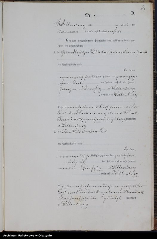 Obraz z jednostki "Heiraths-Neben-Register Nr 1 - 32"