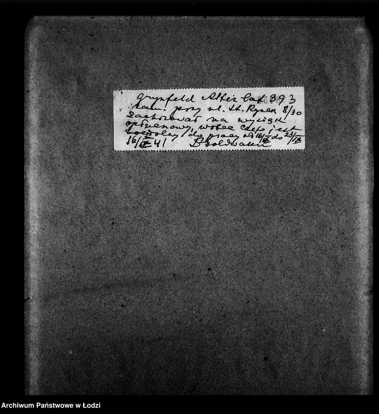 Obraz 5 z jednostki "Federn-und Daunen Abteilung [Zasiłki chorobowe dla pracowników wydziału, zaświadczenia lekarskie, listy pracowników]"