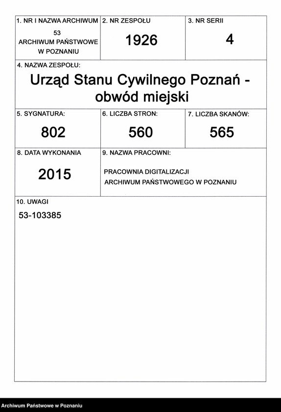 Obraz 1 z jednostki "Księga zgonów tom IV"