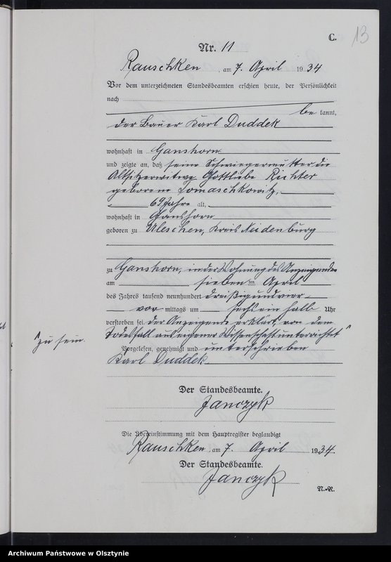 image.from.unit.number "Sterbe-Register /Neben-Register/ Nr 1 - 27"
