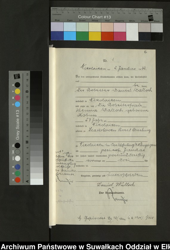 image.from.unit.number "Sterbe=Haupt=Register des Königlichen Preussischen Standes-Amtes Nikolaiken Kreis Sensburg"