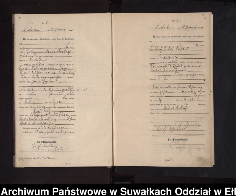 image.from.unit.number "Geburts-Haupt-Register des Königlichen Preussischen Standes-Amtes Nicolaiken Kreis Sensburg"