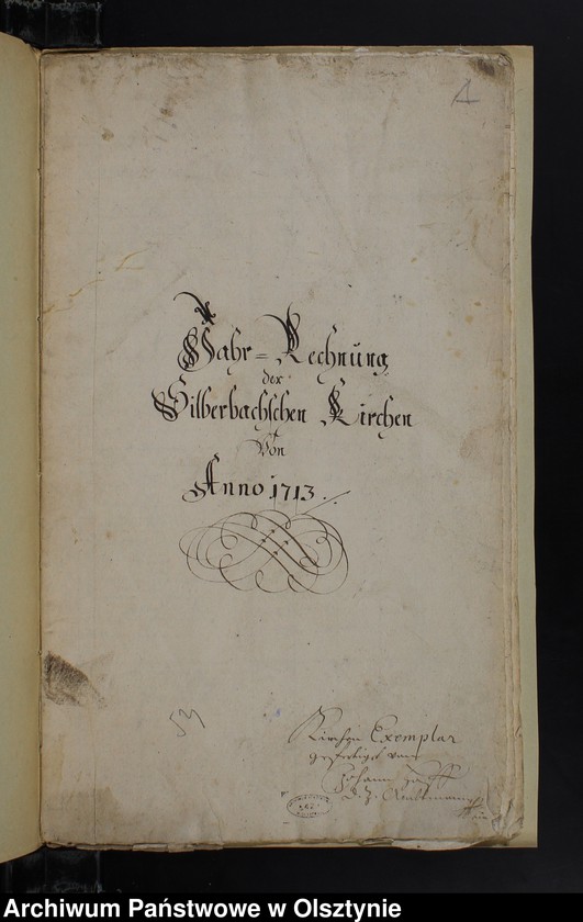 image.from.unit.number "Jahr Rechnung der Silberbachschen Kirchen"
