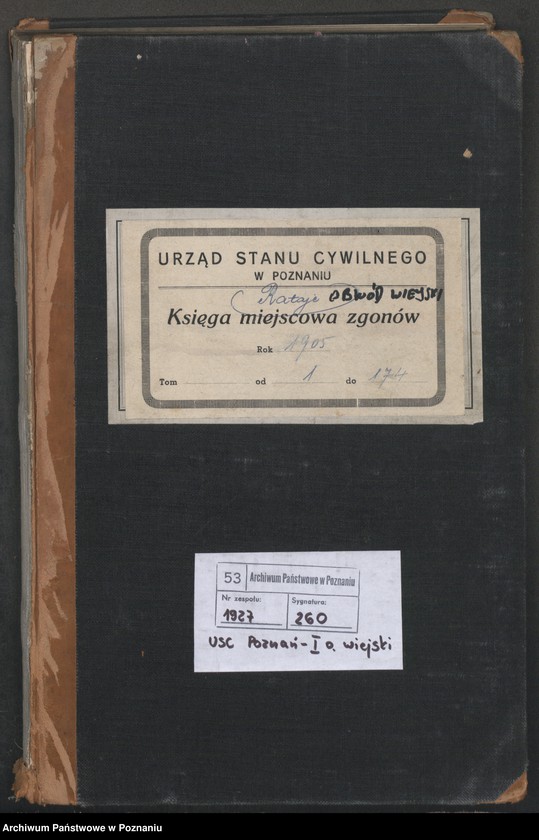 Obraz 2 z jednostki "Księga miejscowa zgonów"