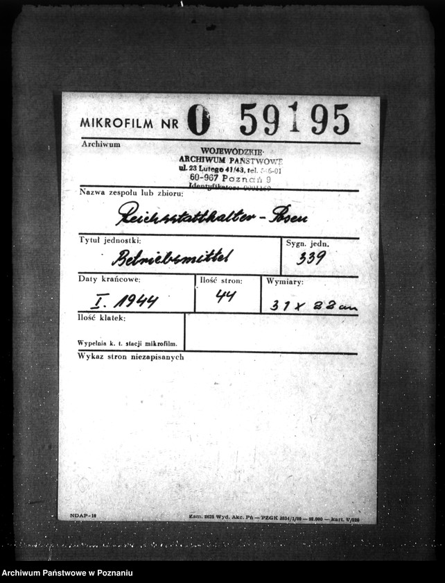 Obraz 2 z jednostki "Betriebsmittel"