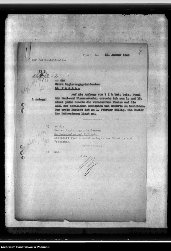 Obraz 10 z jednostki "Anzeigeflichtige Seuchen. Bekämpfung der Tollwut, Maul- und Klauenseuche"