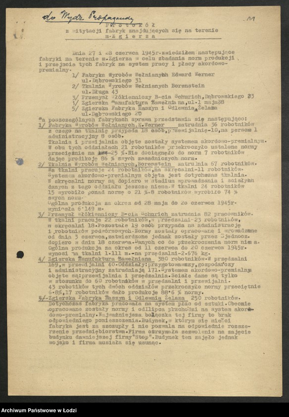 Obraz 12 z jednostki "Sprawozdania instruktora [Wydziału] z wyjazdów w teren"